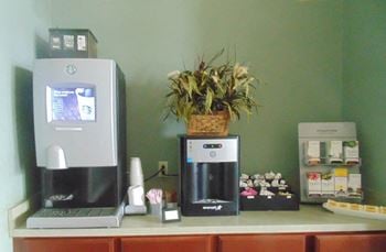Residential clubhouse with coffee bar